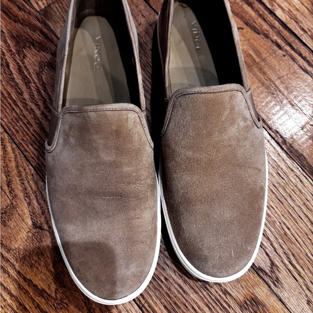 Vince Tan Suede Loafers/ sneakers